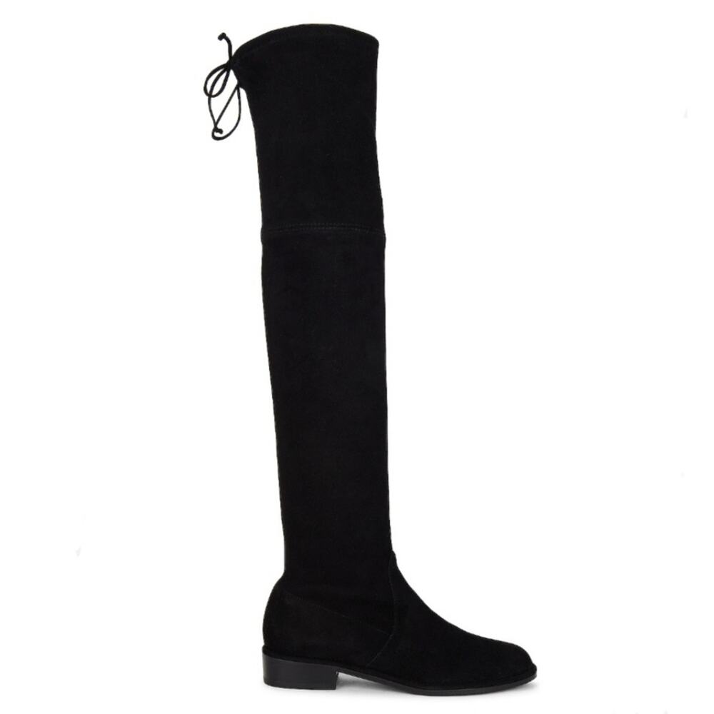 Stuart Weitzman Lowland Boot in Black Suede